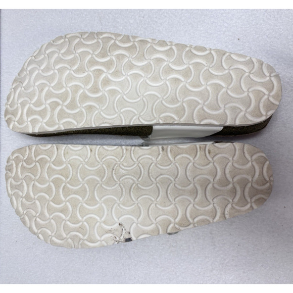 Neckermann Thong Sandals Leather Women's Size 40 EU / 9 - 9.5 US White See Pics - Picture 8 of 12